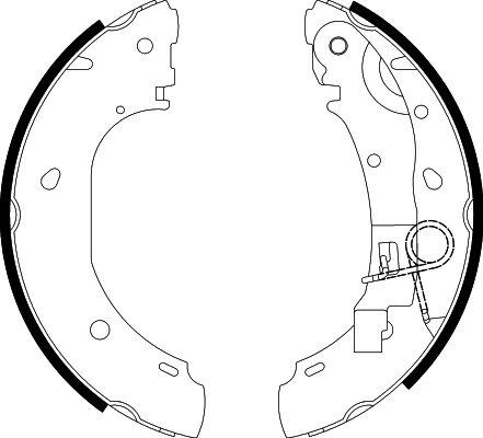 HELLA 8DB 355 002-681 - Bremžu loku komplekts www.autospares.lv