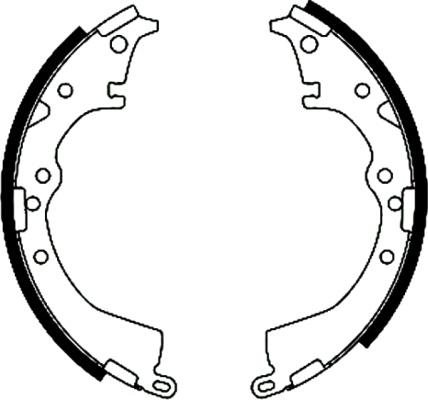 HELLA 8DB 355 002-031 - Brake Shoe Set www.autospares.lv