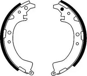 HELLA 8DB 355 002-071 - Brake Shoe Set www.autospares.lv