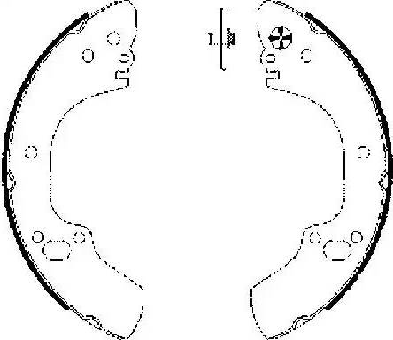 HELLA 8DB 355 002-831 - Bremžu loku komplekts www.autospares.lv