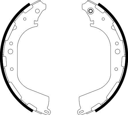 HELLA 8DB 355 002-341 - Bremžu loku komplekts www.autospares.lv