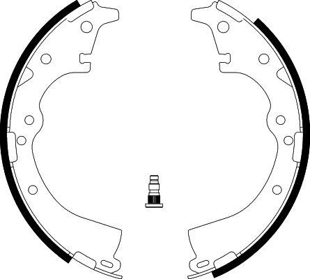 HELLA 8DB 355 002-201 - Brake Shoe Set www.autospares.lv