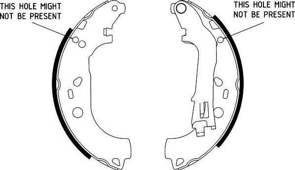 HELLA 8DB 355 002-781 - Brake Shoe Set www.autospares.lv