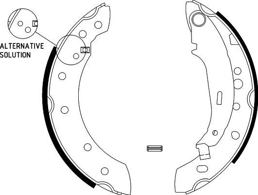 HELLA 8DB 355 002-771 - Bremžu loku komplekts autospares.lv