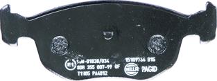 HELLA 8DB 355 007-991 - Bremžu uzliku kompl., Disku bremzes www.autospares.lv