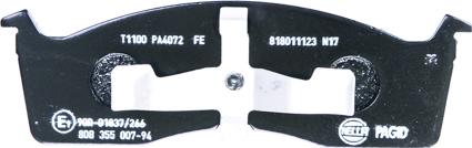 HELLA 8DB 355 007-941 - Bremžu uzliku kompl., Disku bremzes www.autospares.lv