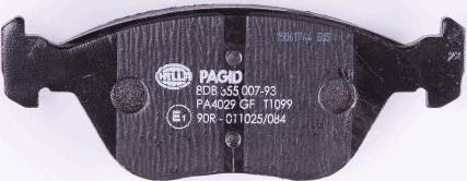 HELLA 8DB 355 007-931 - Bremžu uzliku kompl., Disku bremzes www.autospares.lv