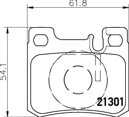 HELLA 8DB 355 007-671 - Bremžu uzliku kompl., Disku bremzes autospares.lv