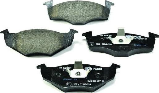 HELLA 8DB 355 007-891 - Brake Pad Set, disc brake www.autospares.lv