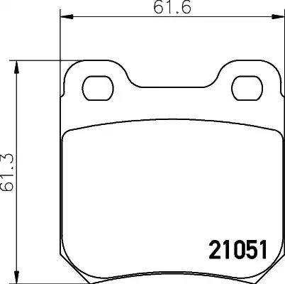 HELLA 8DB 355 007-371 - Bremžu uzliku kompl., Disku bremzes autospares.lv