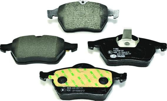 HELLA 8DB 355 007-771 - Brake Pad Set, disc brake www.autospares.lv