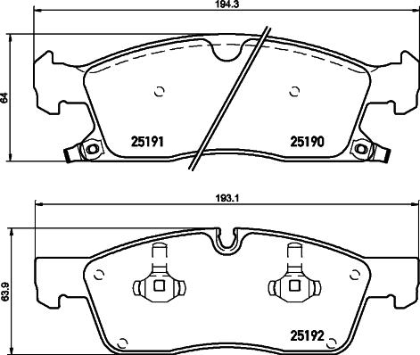 ACDelco AC0581749D - Bremžu uzliku kompl., Disku bremzes autospares.lv