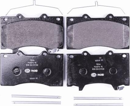 HELLA 8DB 355 019-531 - Bremžu uzliku kompl., Disku bremzes www.autospares.lv