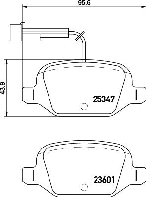 HELLA 8DB 355 019-631 - Brake Pad Set, disc brake www.autospares.lv