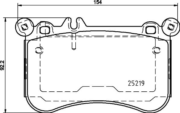 HELLA 8DB 355 019-671 - Bremžu uzliku kompl., Disku bremzes www.autospares.lv