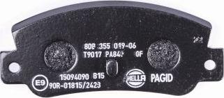 HELLA 8DB 355 019-061 - Bremžu uzliku kompl., Disku bremzes www.autospares.lv