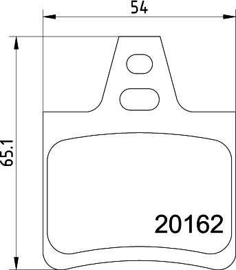 HELLA 8DB 355 019-011 - Bremžu uzliku kompl., Disku bremzes www.autospares.lv