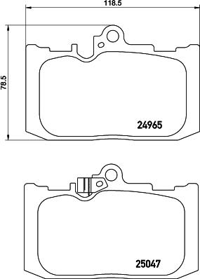 HELLA 8DB 355 019-851 - Bremžu uzliku kompl., Disku bremzes www.autospares.lv