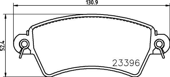 HELLA 8DB 355 019-341 - Bremžu uzliku kompl., Disku bremzes www.autospares.lv