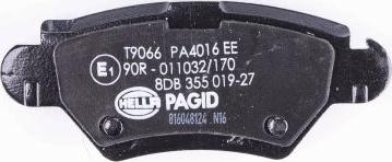 HELLA 8DB 355 019-271 - Bremžu uzliku kompl., Disku bremzes www.autospares.lv