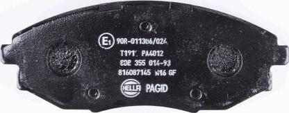 HELLA 8DB 355 014-931 - Bremžu uzliku kompl., Disku bremzes www.autospares.lv