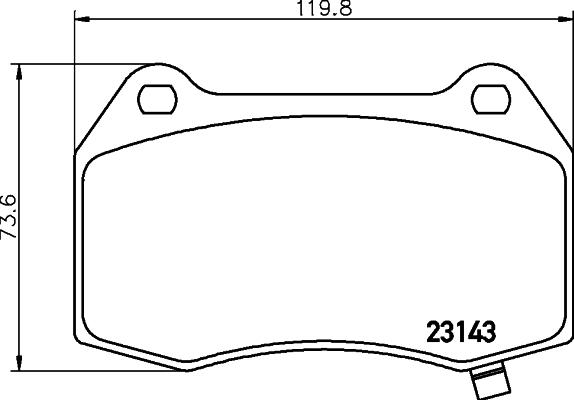 HELLA 8DB 355 014-461 - Bremžu uzliku kompl., Disku bremzes www.autospares.lv