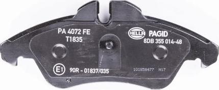 HELLA 8DB 355 014-481 - Bremžu uzliku kompl., Disku bremzes www.autospares.lv