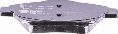 HELLA 8DB 355 014-551 - Bremžu uzliku kompl., Disku bremzes www.autospares.lv