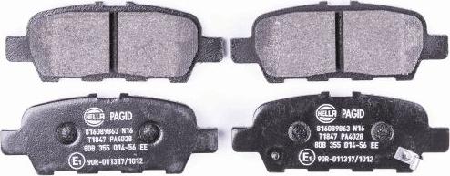 HELLA 8DB 355 014-561 - Bremžu uzliku kompl., Disku bremzes www.autospares.lv