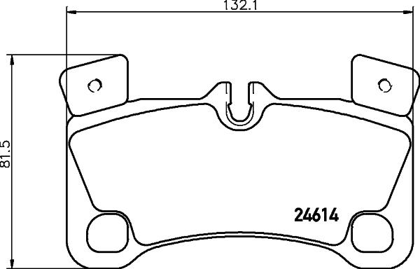 HELLA 8DB 355 014-631 - Тормозные колодки, дисковые, комплект www.autospares.lv