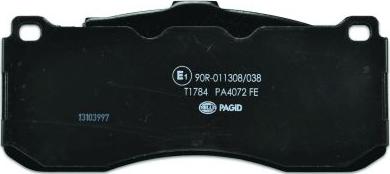 HELLA 8DB 355 014-041 - Bremžu uzliku kompl., Disku bremzes www.autospares.lv