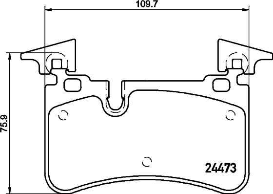 HELLA 8DB 355 014-811 - Bremžu uzliku kompl., Disku bremzes www.autospares.lv