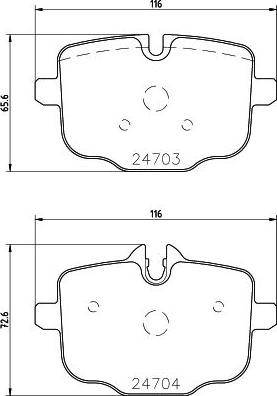 HELLA 8DB 355 014-361 - Bremžu uzliku kompl., Disku bremzes www.autospares.lv