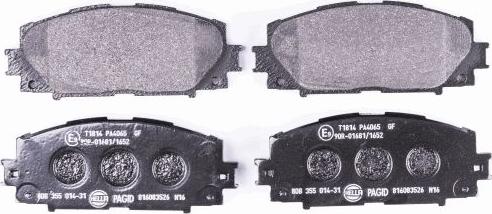 HELLA 8DB 355 014-311 - Bremžu uzliku kompl., Disku bremzes www.autospares.lv