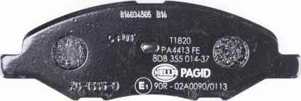 HELLA 8DB 355 014-371 - Bremžu uzliku kompl., Disku bremzes www.autospares.lv