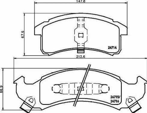 HELLA 8DB 355 014-271 - Bremžu uzliku kompl., Disku bremzes www.autospares.lv