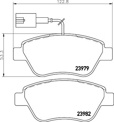 HELLA 8DB 355 015-491 - Bremžu uzliku kompl., Disku bremzes autospares.lv