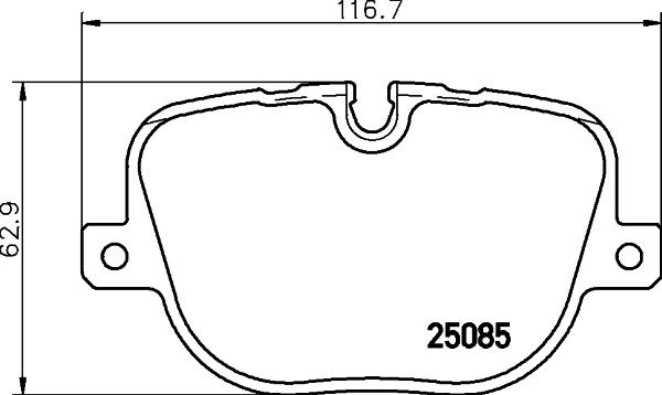 HELLA 8DB 355 015-451 - Bremžu uzliku kompl., Disku bremzes www.autospares.lv