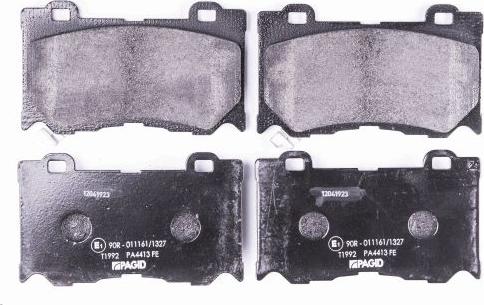 HELLA 8DB 355 015-411 - Bremžu uzliku kompl., Disku bremzes www.autospares.lv