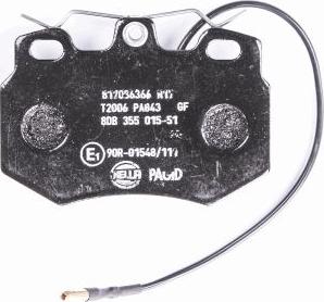 HELLA 8DB 355 015-511 - Bremžu uzliku kompl., Disku bremzes www.autospares.lv