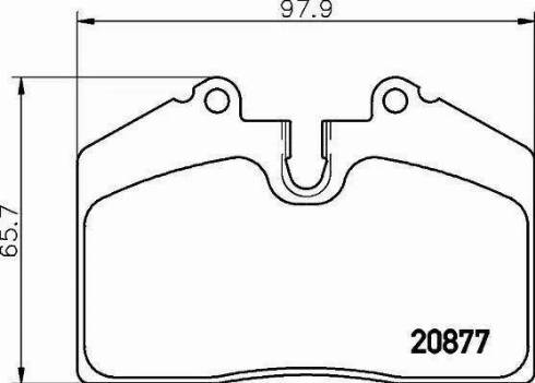 HELLA 8DB 355 016-301 - Bremžu uzliku kompl., Disku bremzes autospares.lv