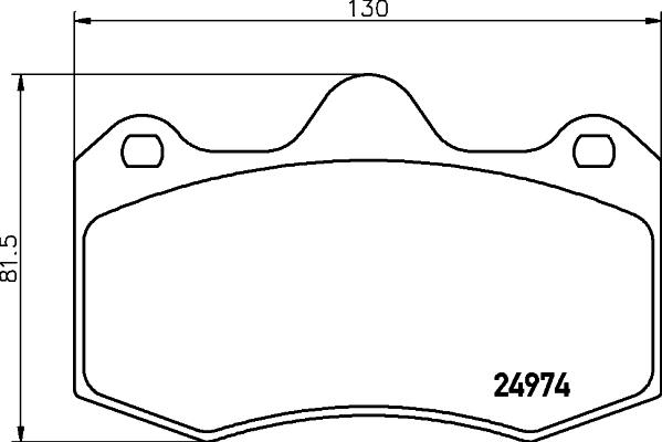 HELLA 8DB 355 015-111 - Bremžu uzliku kompl., Disku bremzes autospares.lv