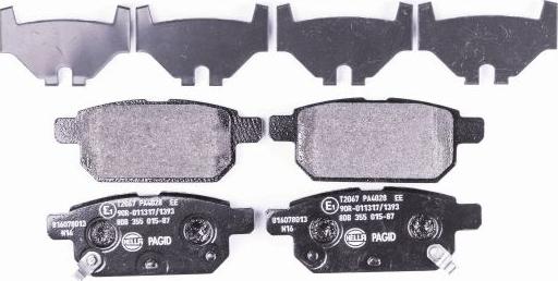 HELLA 8DB 355 015-871 - Brake Pad Set, disc brake www.autospares.lv