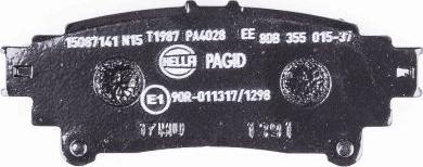 HELLA 8DB 355 015-371 - Bremžu uzliku kompl., Disku bremzes autospares.lv