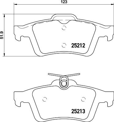 HELLA 8DB 355 024-011 - Bremžu uzliku kompl., Disku bremzes autospares.lv