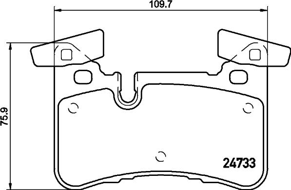 HELLA 8DB 355 015-721 - Bremžu uzliku kompl., Disku bremzes www.autospares.lv