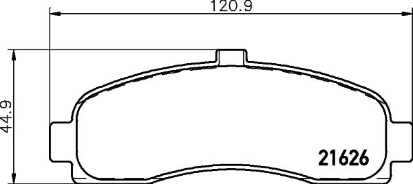 HELLA 8DB 355 016-501 - Bremžu uzliku kompl., Disku bremzes www.autospares.lv