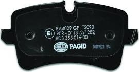 HELLA 8DB 355 016-001 - Тормозные колодки, дисковые, комплект www.autospares.lv