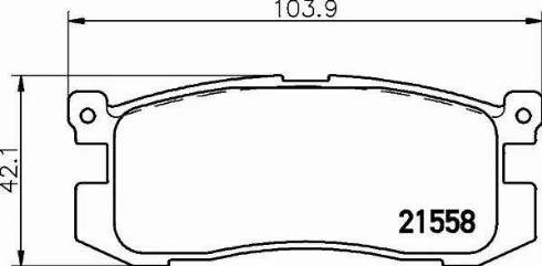 HELLA 8DB 355 016-361 - Bremžu uzliku kompl., Disku bremzes autospares.lv