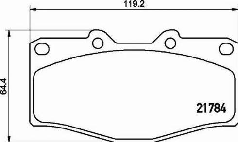 HELLA 8DB 355 016-251 - Bremžu uzliku kompl., Disku bremzes www.autospares.lv